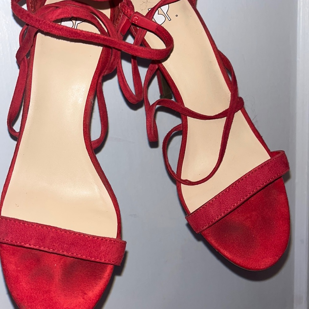 Red straps sandal heels from Nordstrom BP